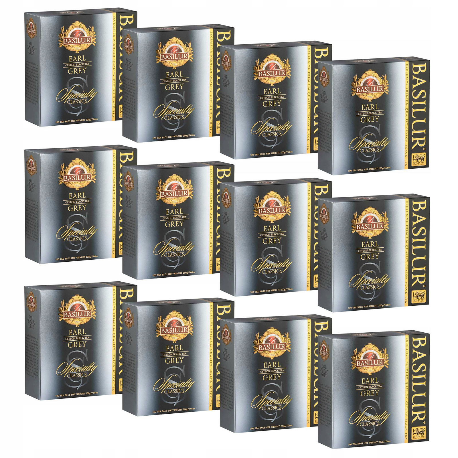 Basilur Earl Grey- Černý čaj s bergamotovým olejem 1200 sáčků