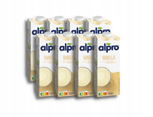 Alpro sójový nápoj s vanilkovou příchutí 1 l, 8 ks