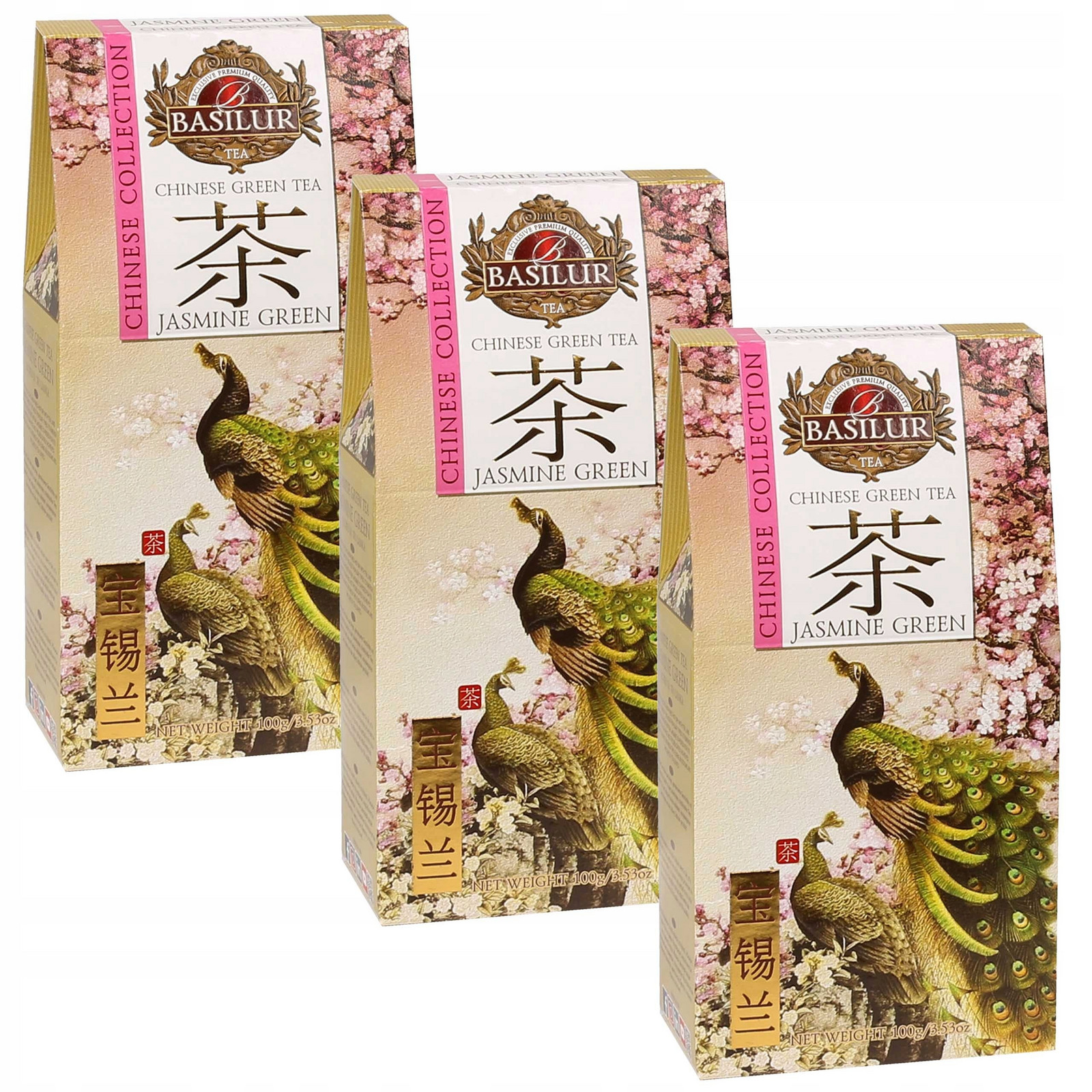 Basilur Chinese Green Tea Čínský zelený čaj 100 g x3