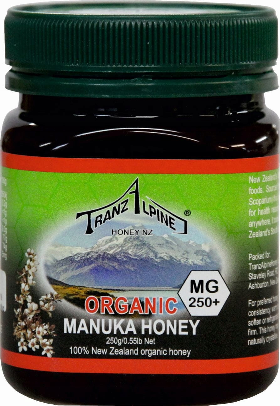 Manuka med Mgo 250+ Bio 250 g Tranzalpine
