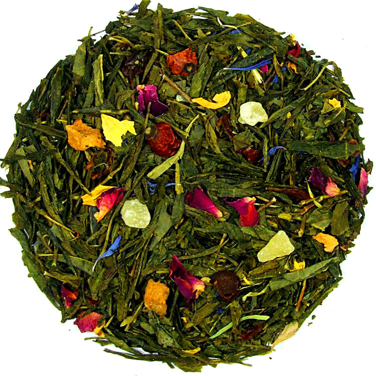čaj Zelená Sencha Millenium Mango růže 1kg