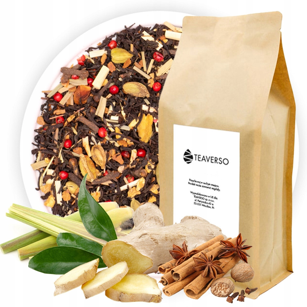 Čaj Černý Hřejivý Indický Masala Chai Delhi Teaverso 500G
