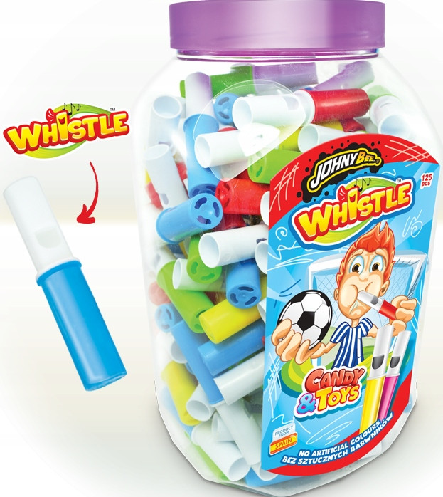 Lízátko Pudrové Johny Bee Whistle 125 Ks x 5g 625g