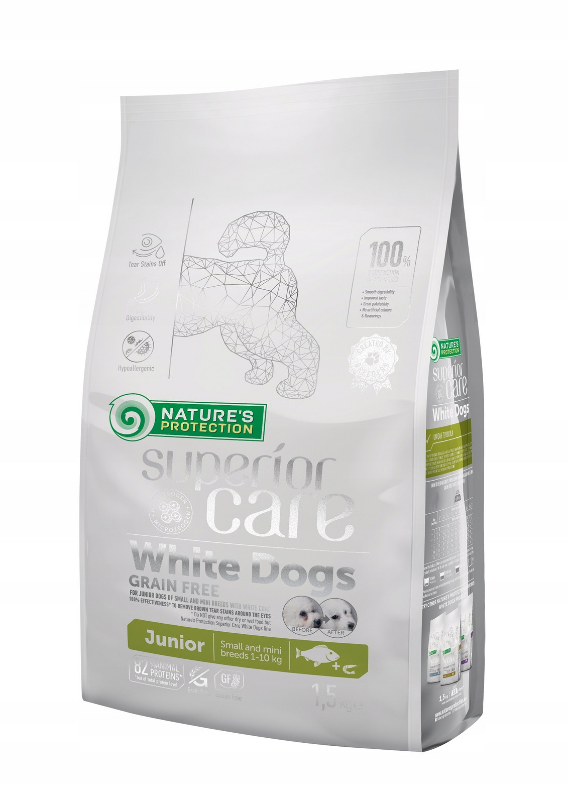 Nature's Protection White Small Dog Junior 10 kg