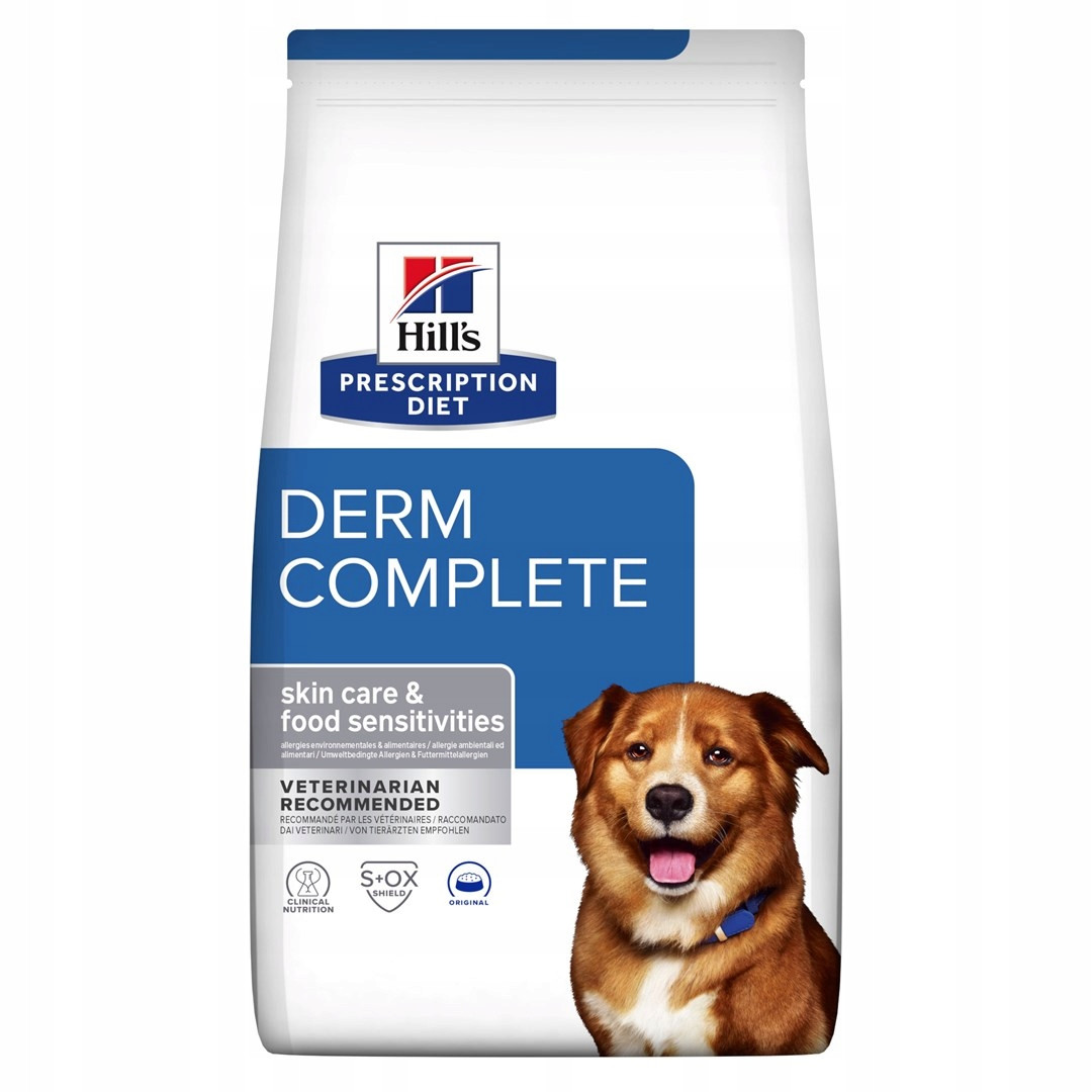 Suché krmivo pro psy Hill's Prescription Diet Derm Complete 12kg