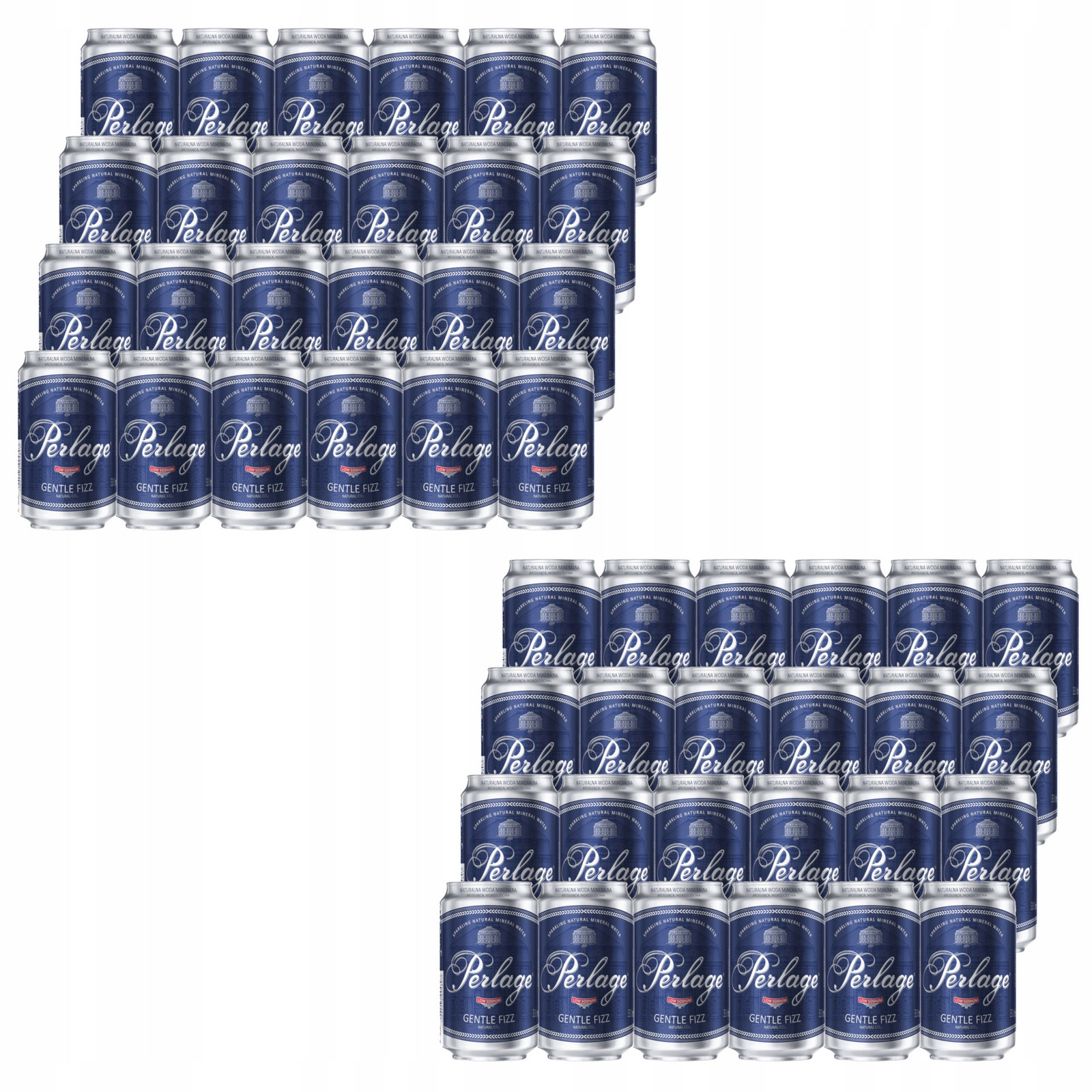 Šumivá voda Cisowianka Perlage plechovka 48x 330 ml