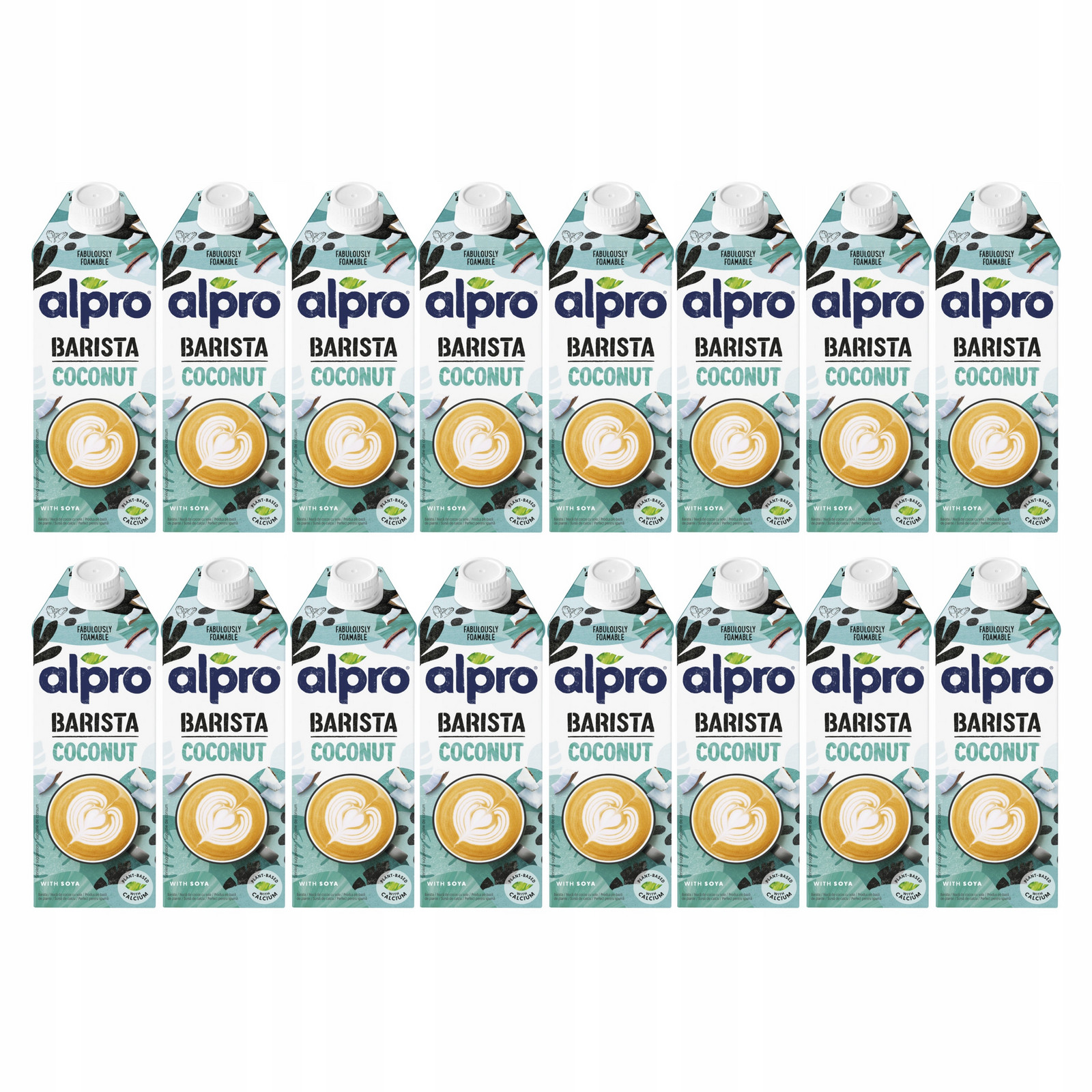 16x Rostlinný nápoj Alpro Barista bez laktózy Kokosovo-sójový 750 ml