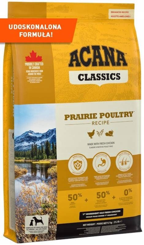 Acana Prairie Poultry Dog suché krmivo pro psa 9,7 kg