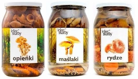 Opěrky Podmáslí Marinované Rize Sada Pl 900ml/800g Leśne Skarby