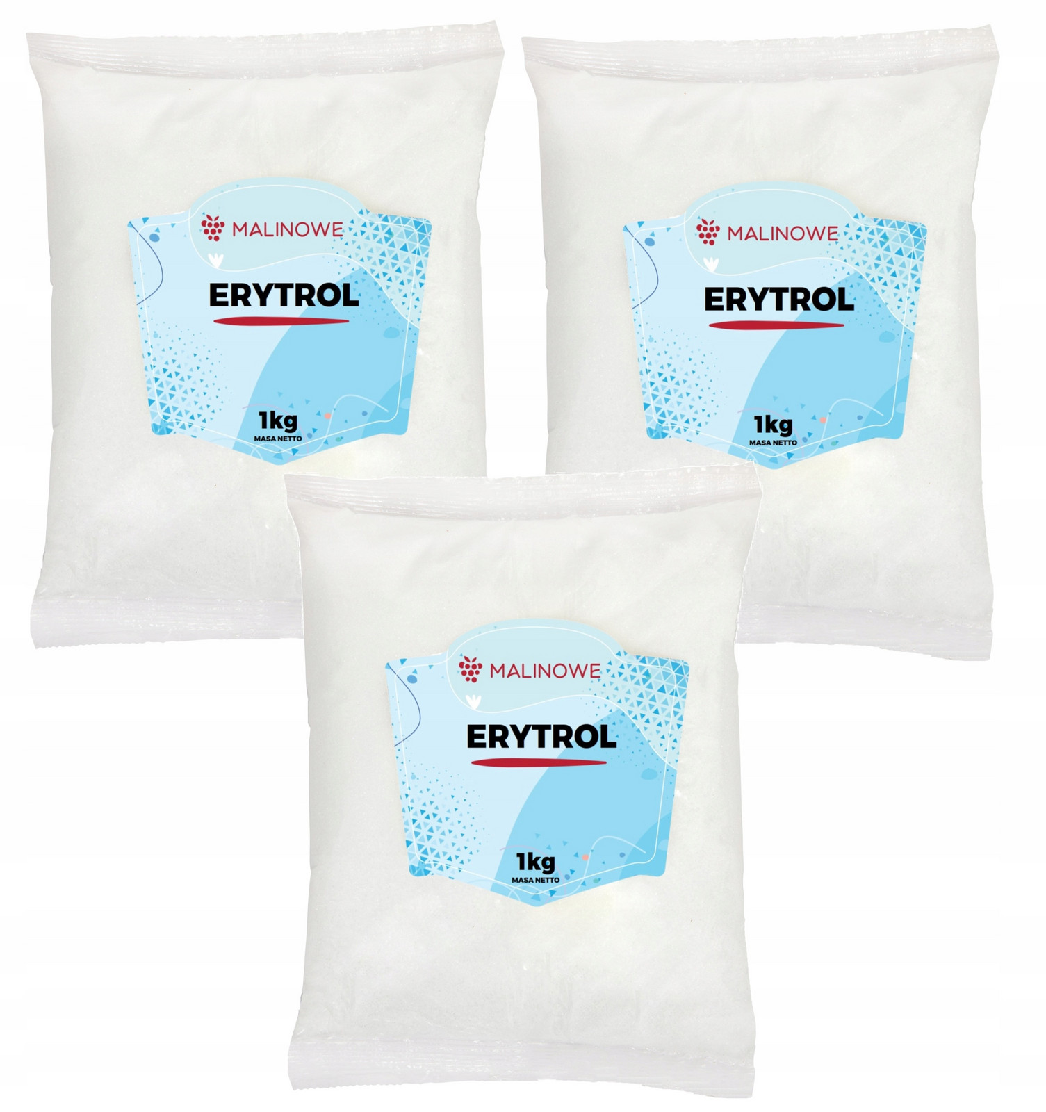 Erytrol 3 x 1kg Erytrytol Nízkokalorický cukr
