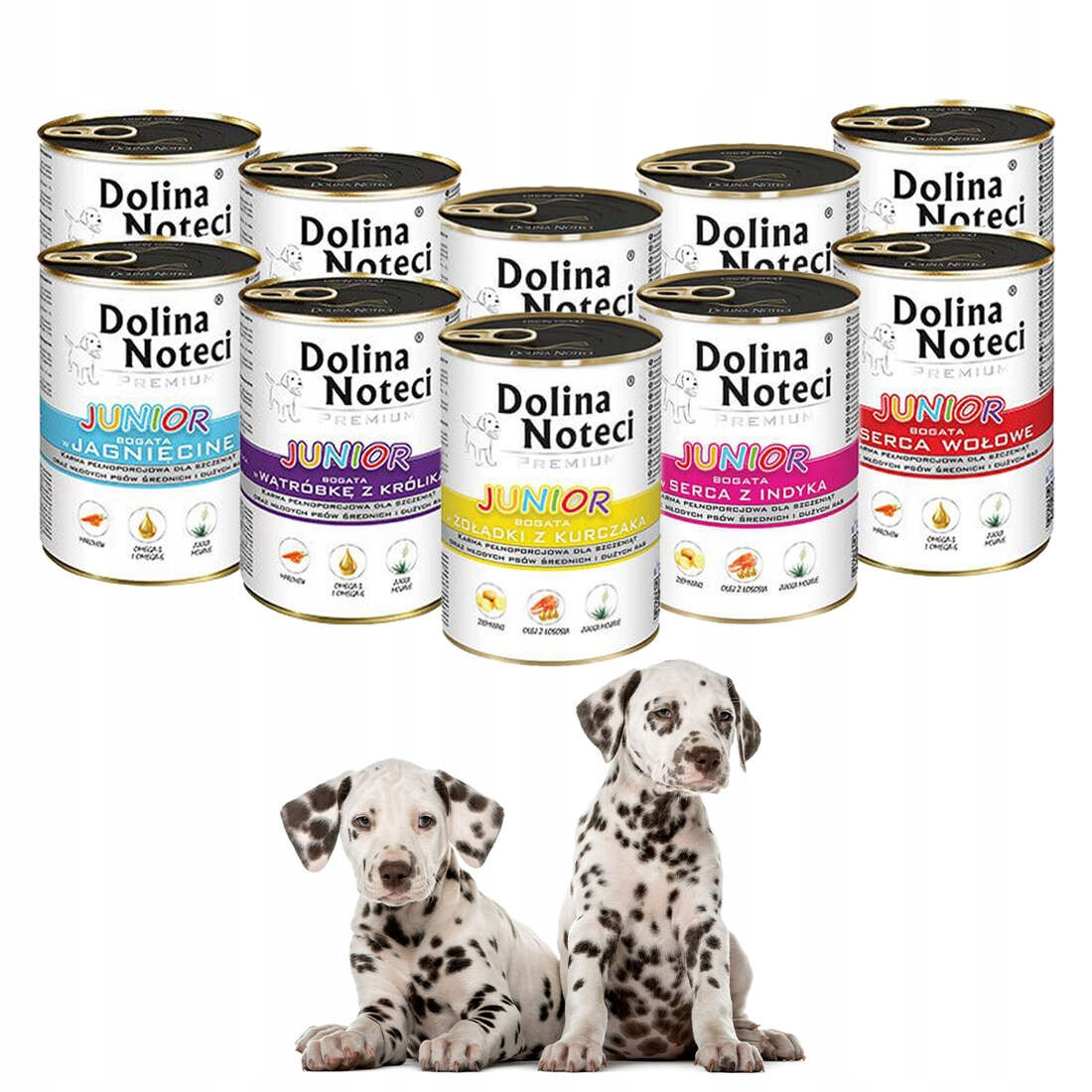 Dolina Noteci Premium Junior Vlhké Krmivo pro psy Mix Chutí 10 x 400 g