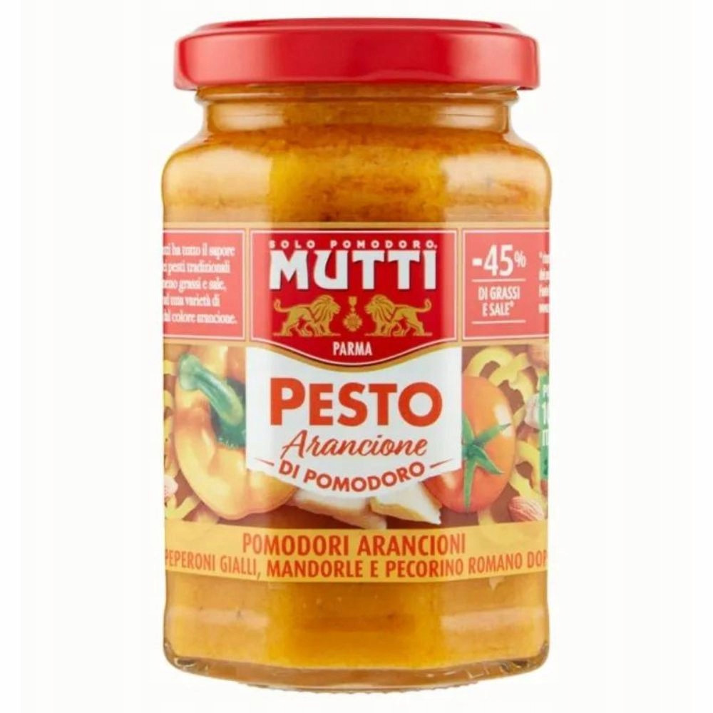 Sada 12 Kusů Mutti 180 g pesto z pomerančových rajčat 180 g