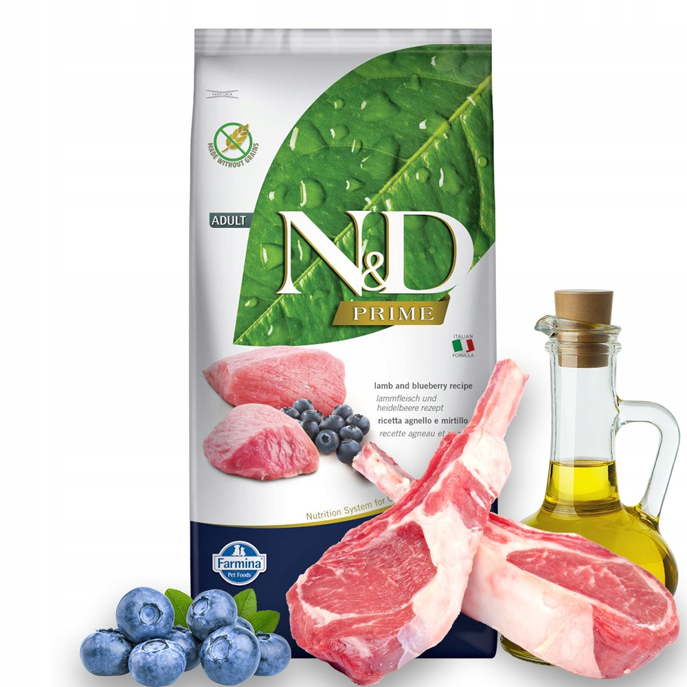 Farmina N&d Prime Lamb and Blueberry Adult suché krmivo pro kočky 5 kg