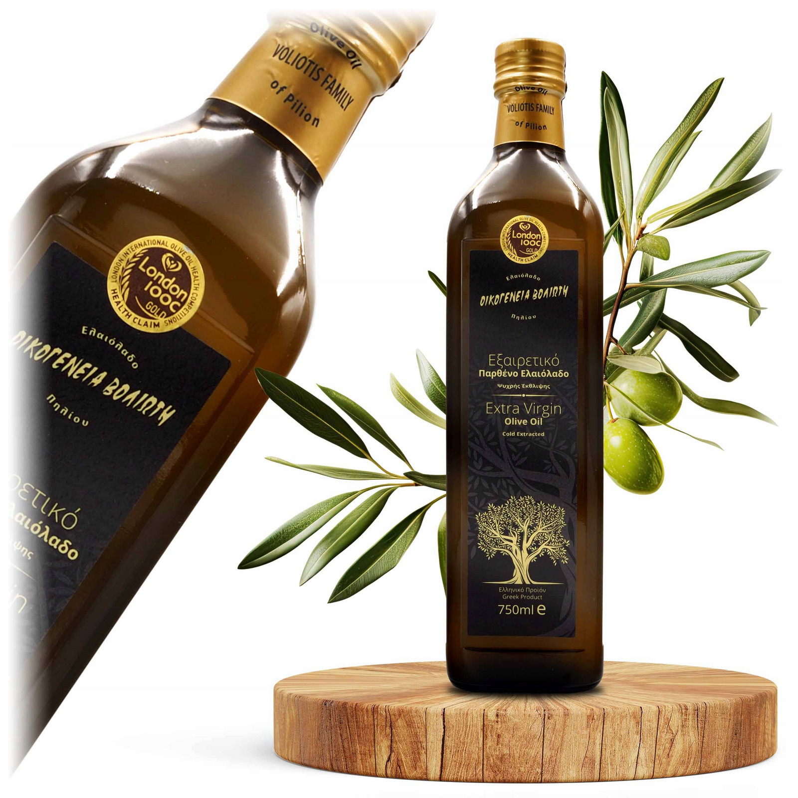 Oceněný Řecký extra panenský olivový olej 0,75 l Čerstvá Sklizeň 2024/25