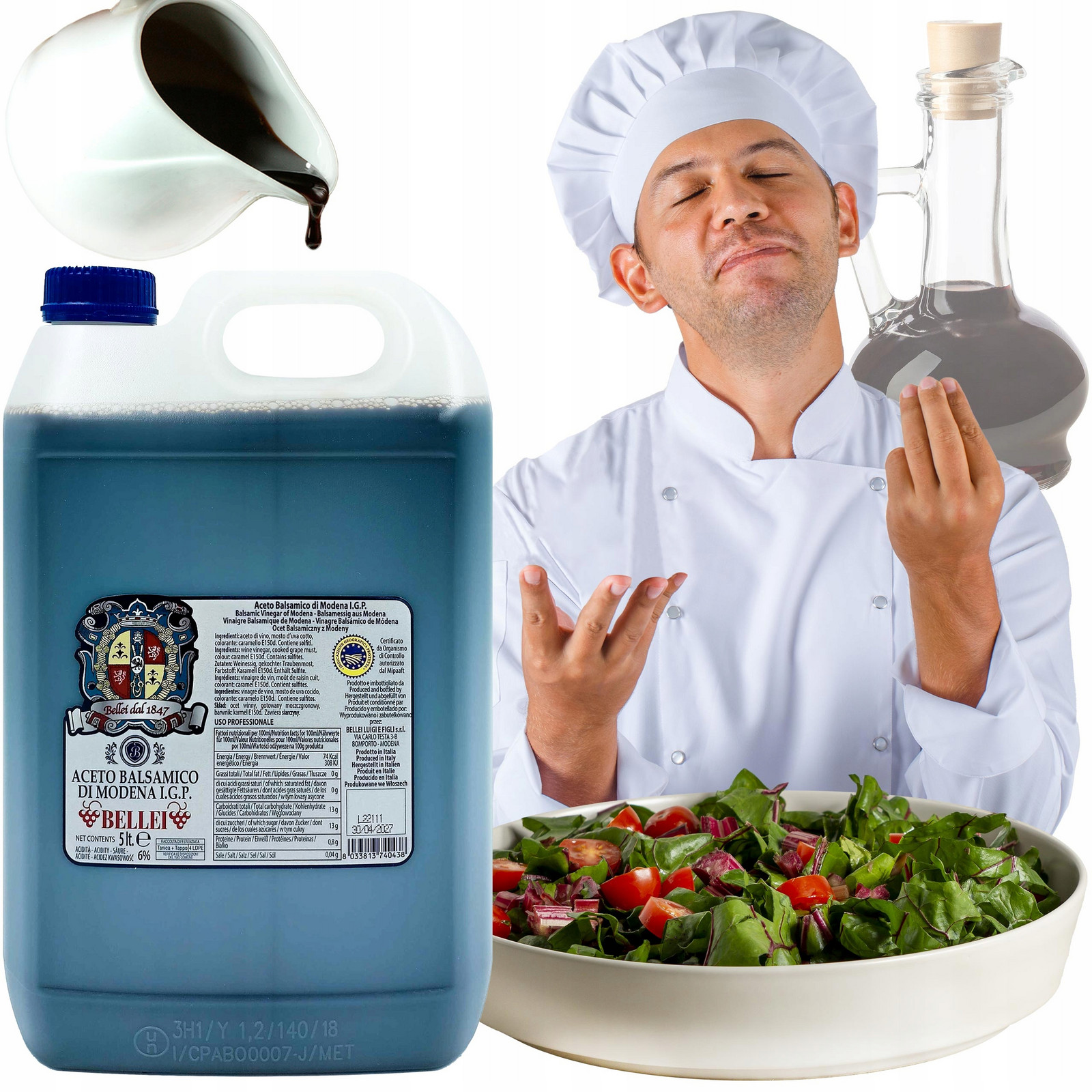 Balzamikový Ocet Bellei S Modeny 5L x 2 Karton