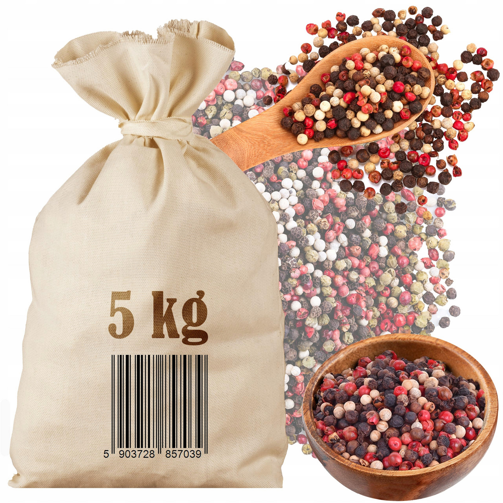 Pepř Barevný Zrnitý 5KG Sáček Velkoobchod