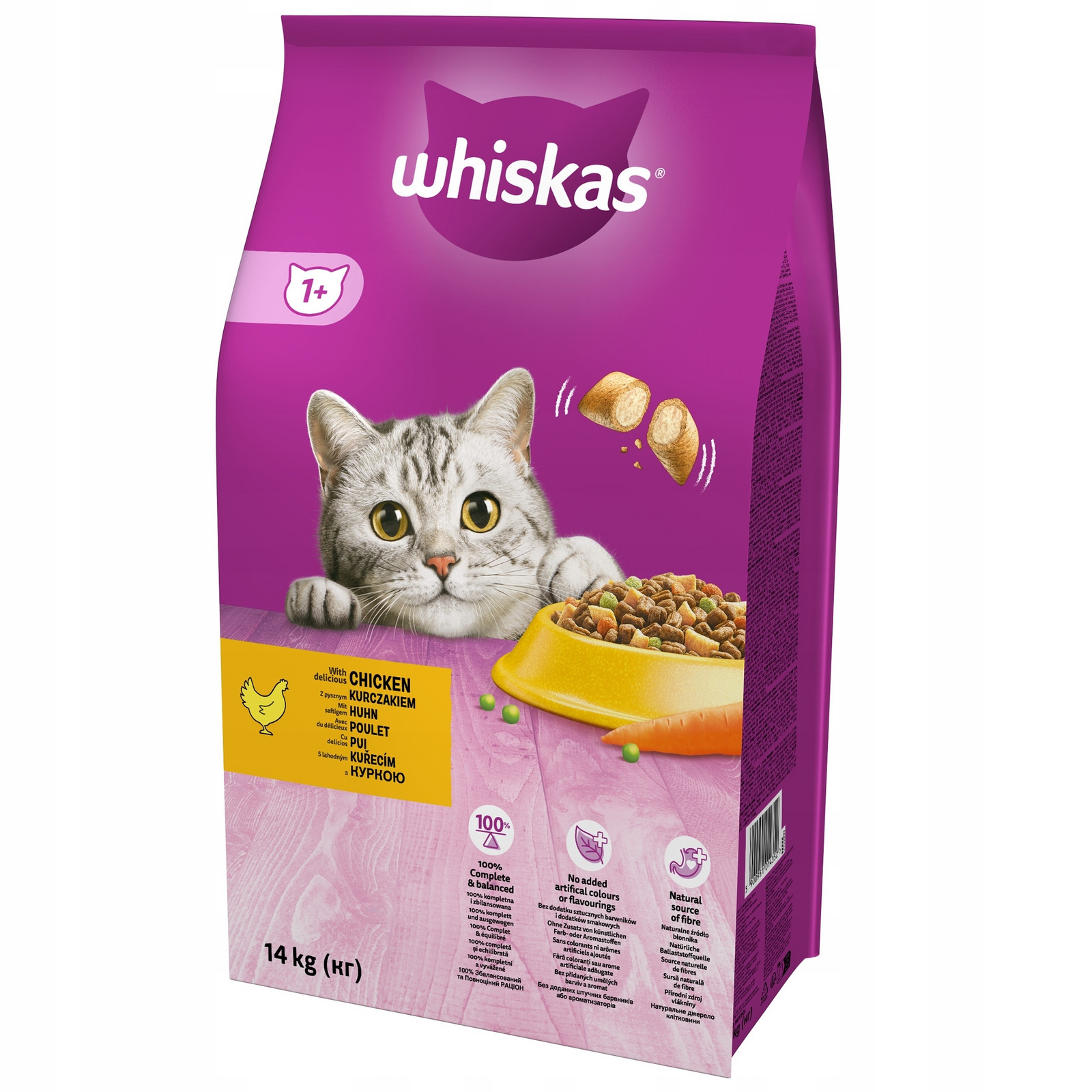 Whiskas krmivo suché kuře 14 kg