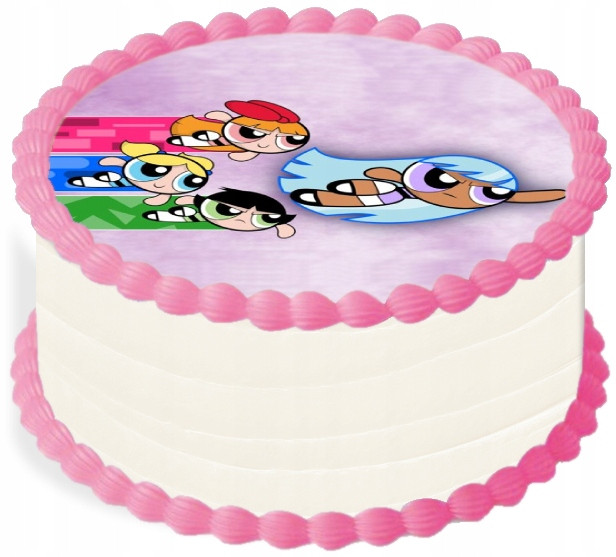 oplatek na dort 14 cm Raketové holky Pohádka Narozeniny