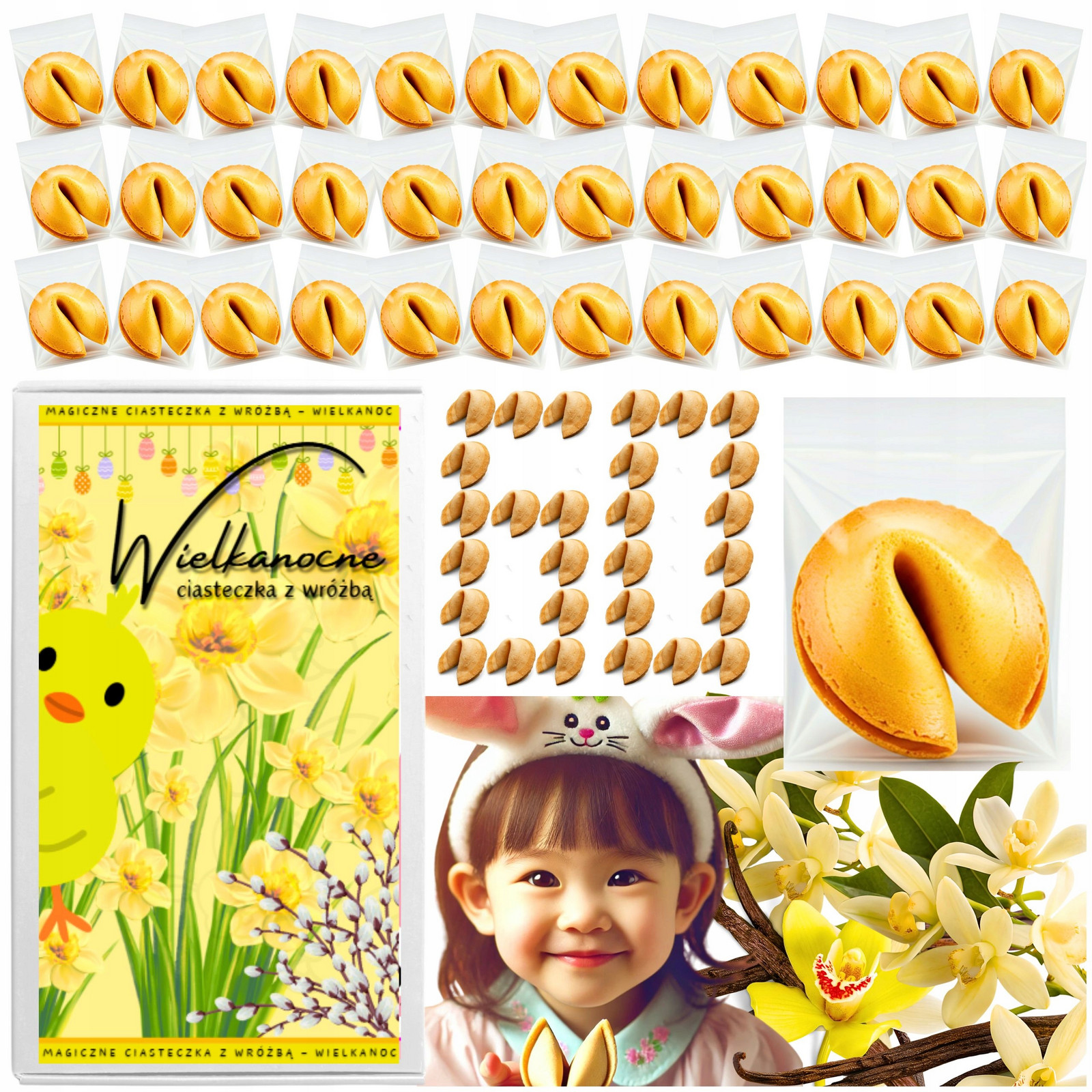 Sušenky s věštbou jako dárek pro děti a hosty 60 ks