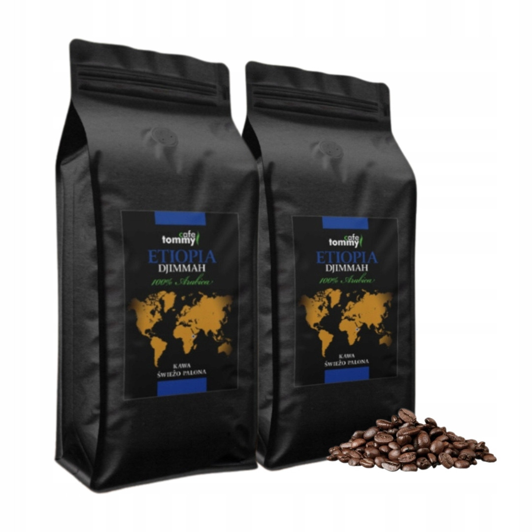 Tommy Cafe Káva Zrnková 100% Arabica Etiopie Djimmah 2kg