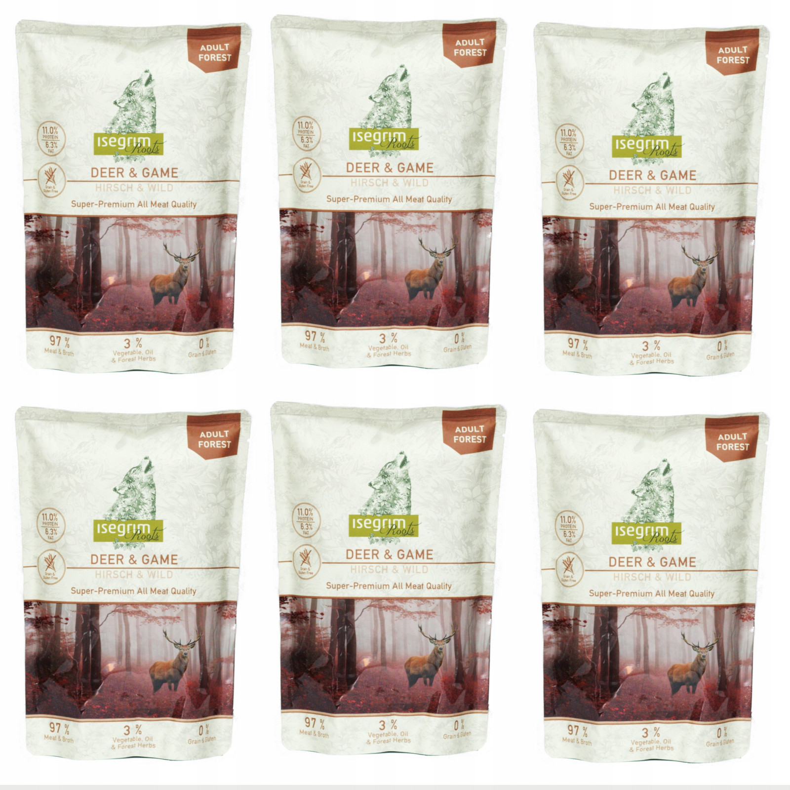 Isegrim Deer Game set 6x410g Srnka Zvěřina