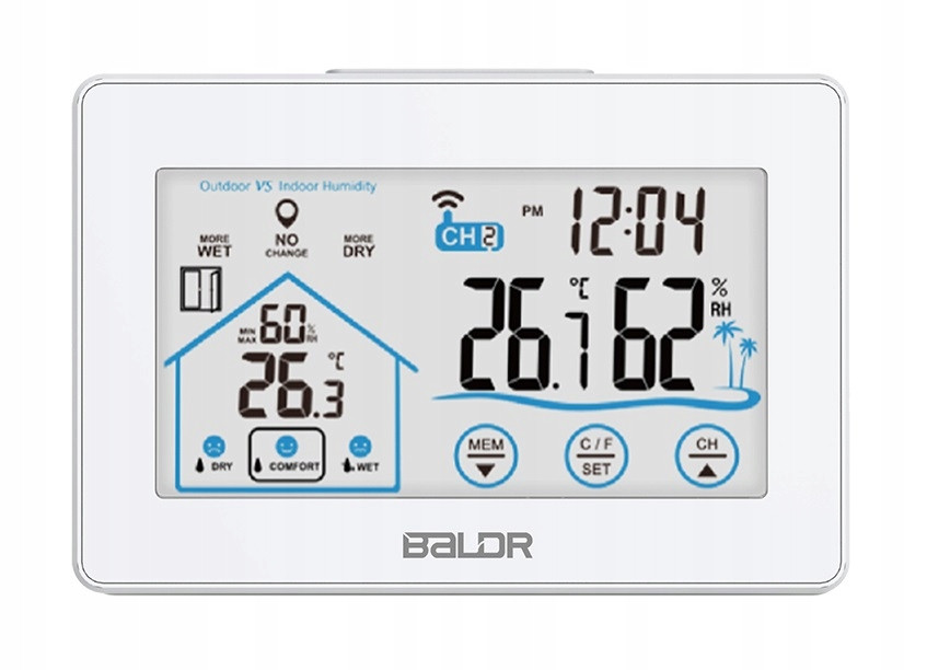 Meteorologická stanice venkovní senzor Baldr B317WH-V3