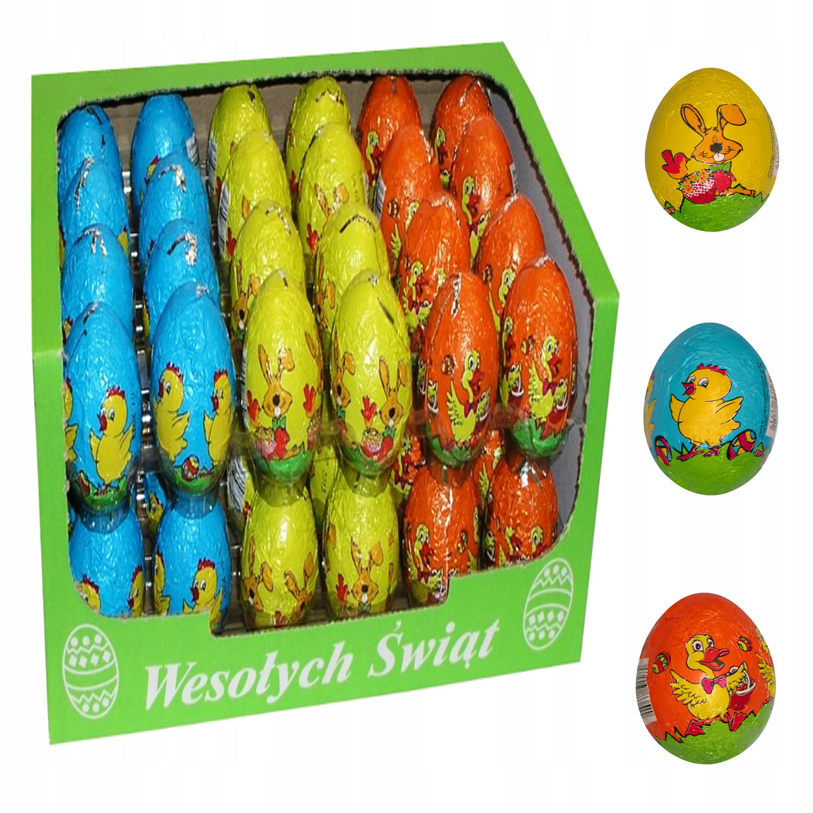 Velikonoční vajíčko čokoládové psaníčko sada jako dárek Velikonoce 48 x 20g