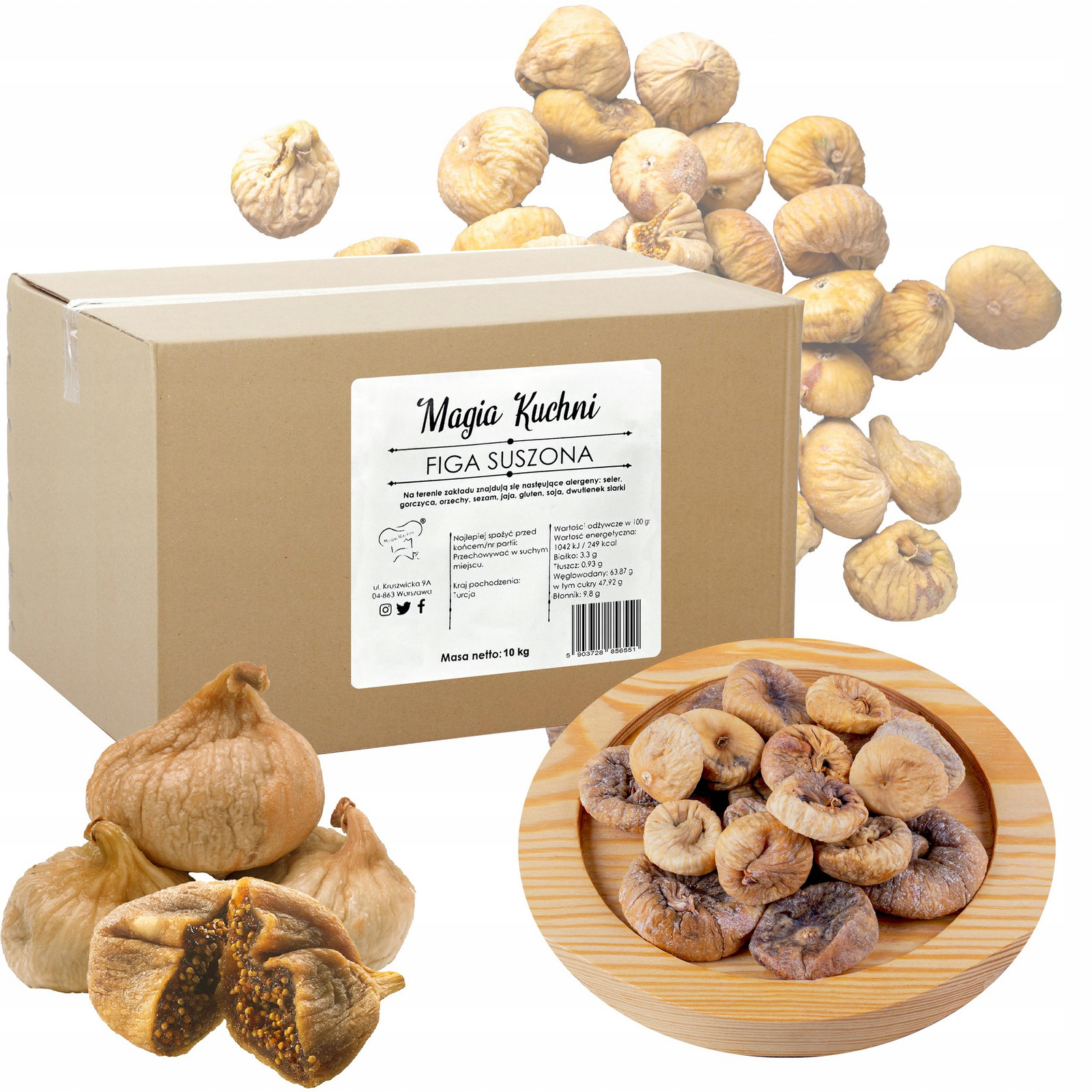 Fíky Sušené 10KG Karton Velkoobchod