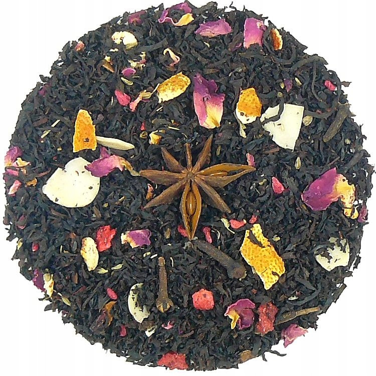 Čaj Černý Yunnan Vánoční Štědrý večer Anýz skořice Růže 1kg
