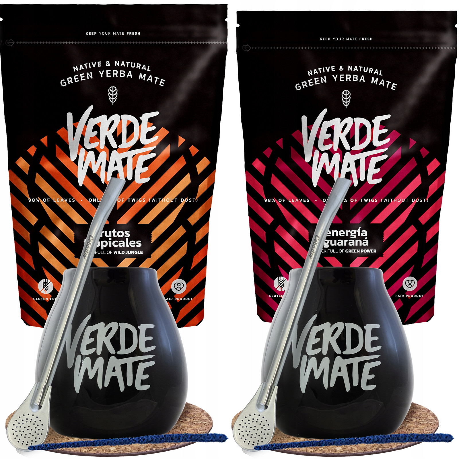 Sada Yerba Mate Bombilla Matero pro dva 1kg