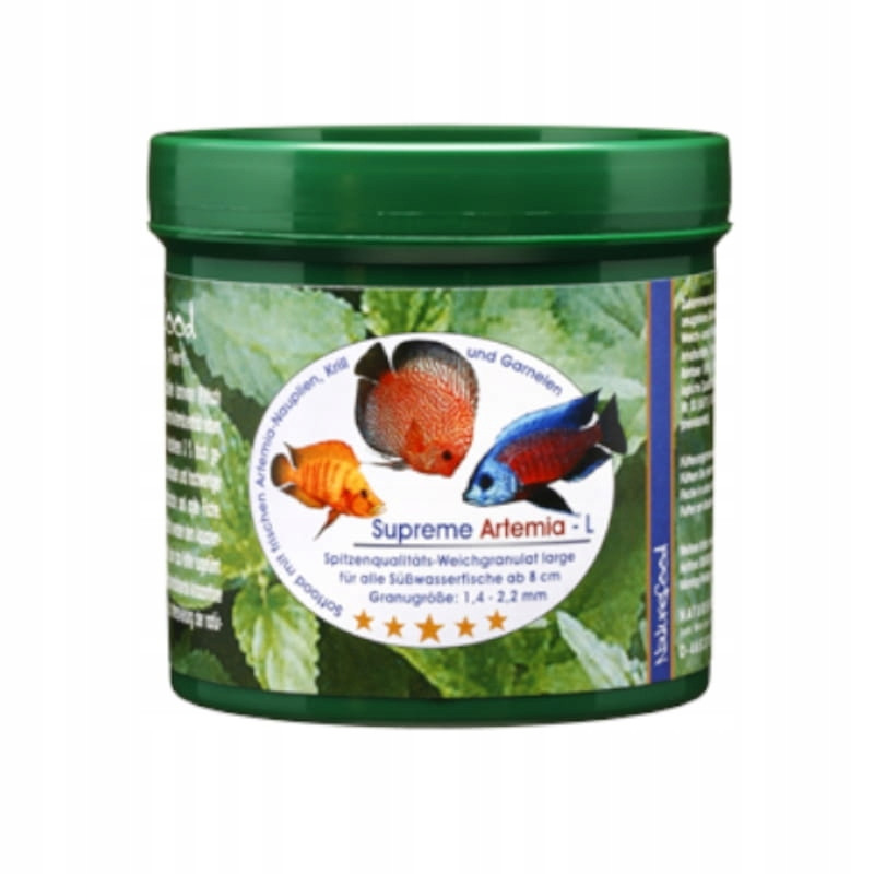 Naturefood Supreme Artemia L Krmivo Krmivo s Artemií 120g pro Ryby Akvárium