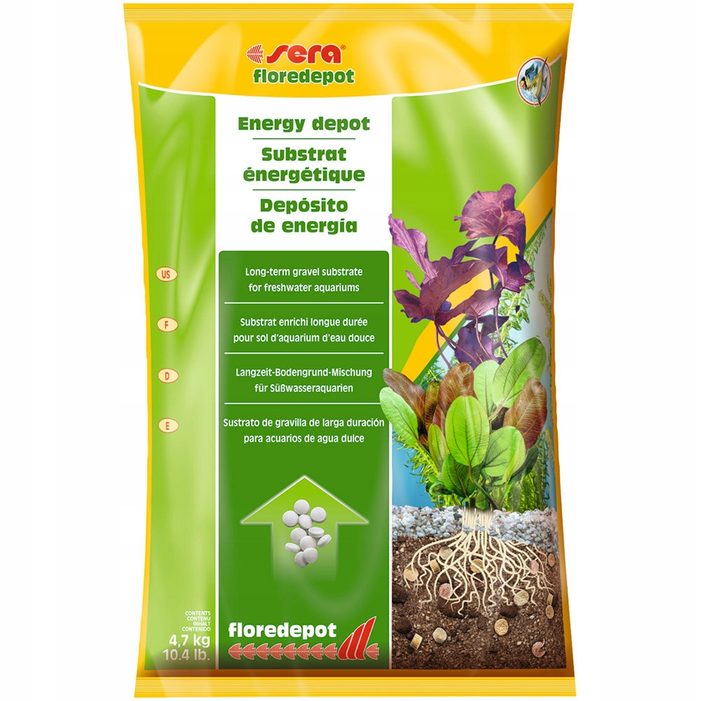 Sera floredepot 4,7kg Substrát pro vodní rostliny