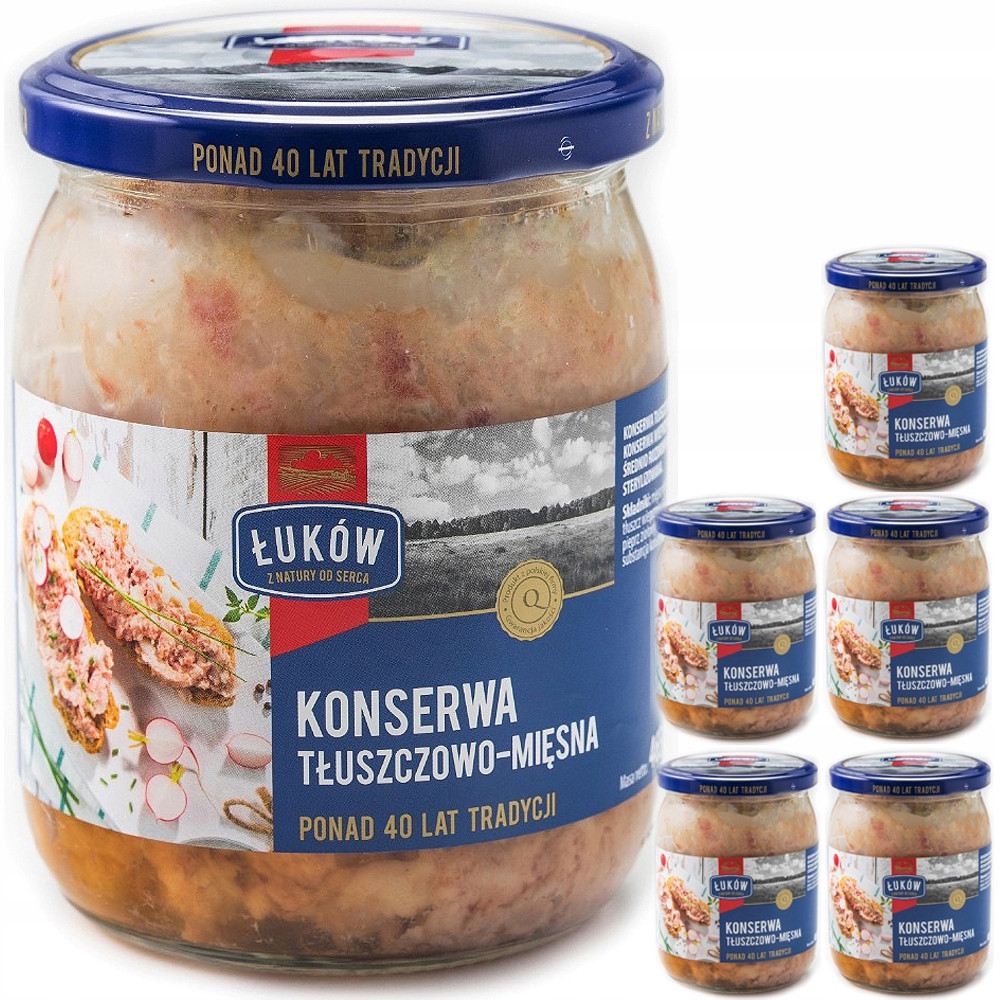 Tukovo-masová Konzerva 465G Łuków dóza x6