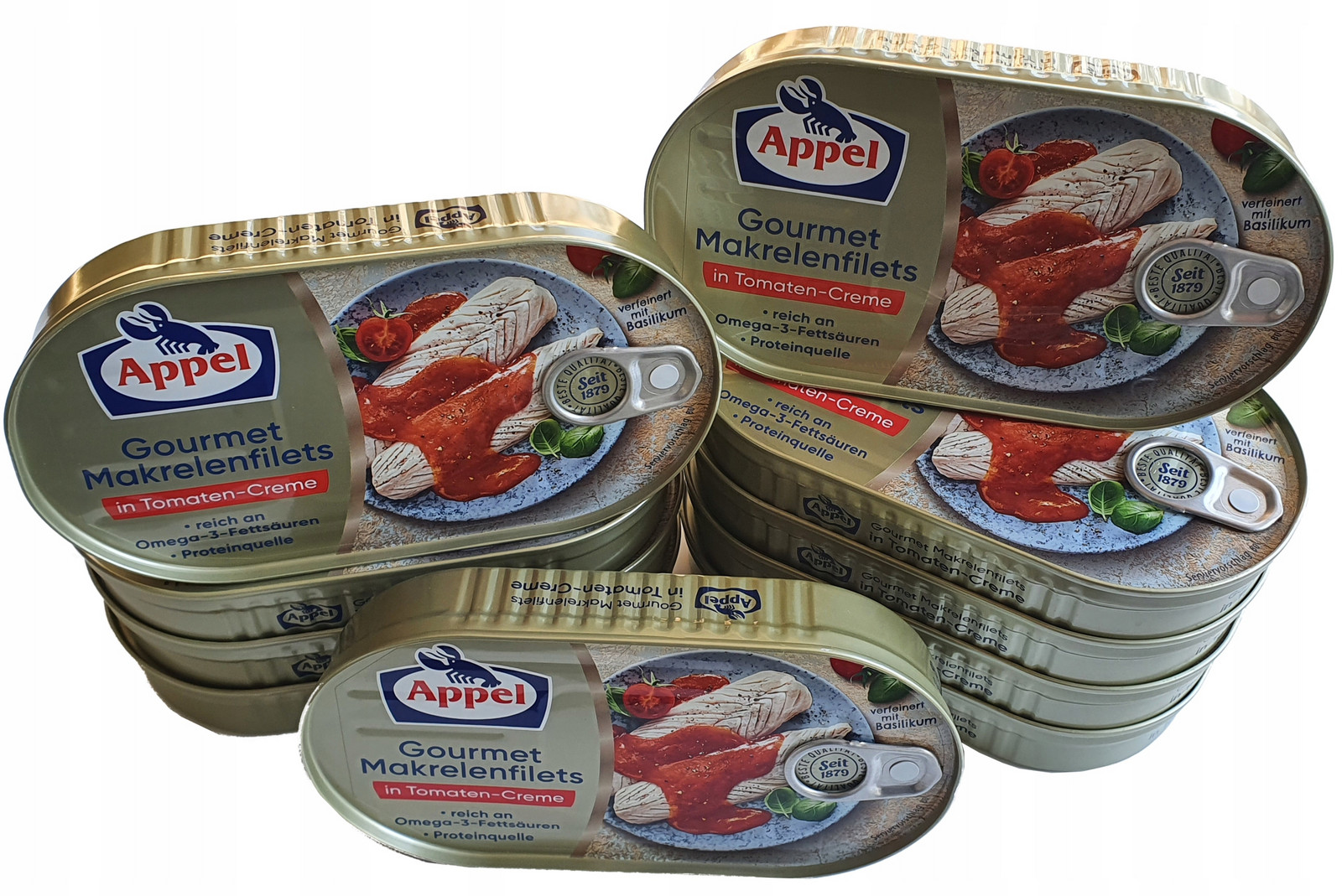 Filé Z Makrely V Rajčatech Bazalka 10x200g Appel