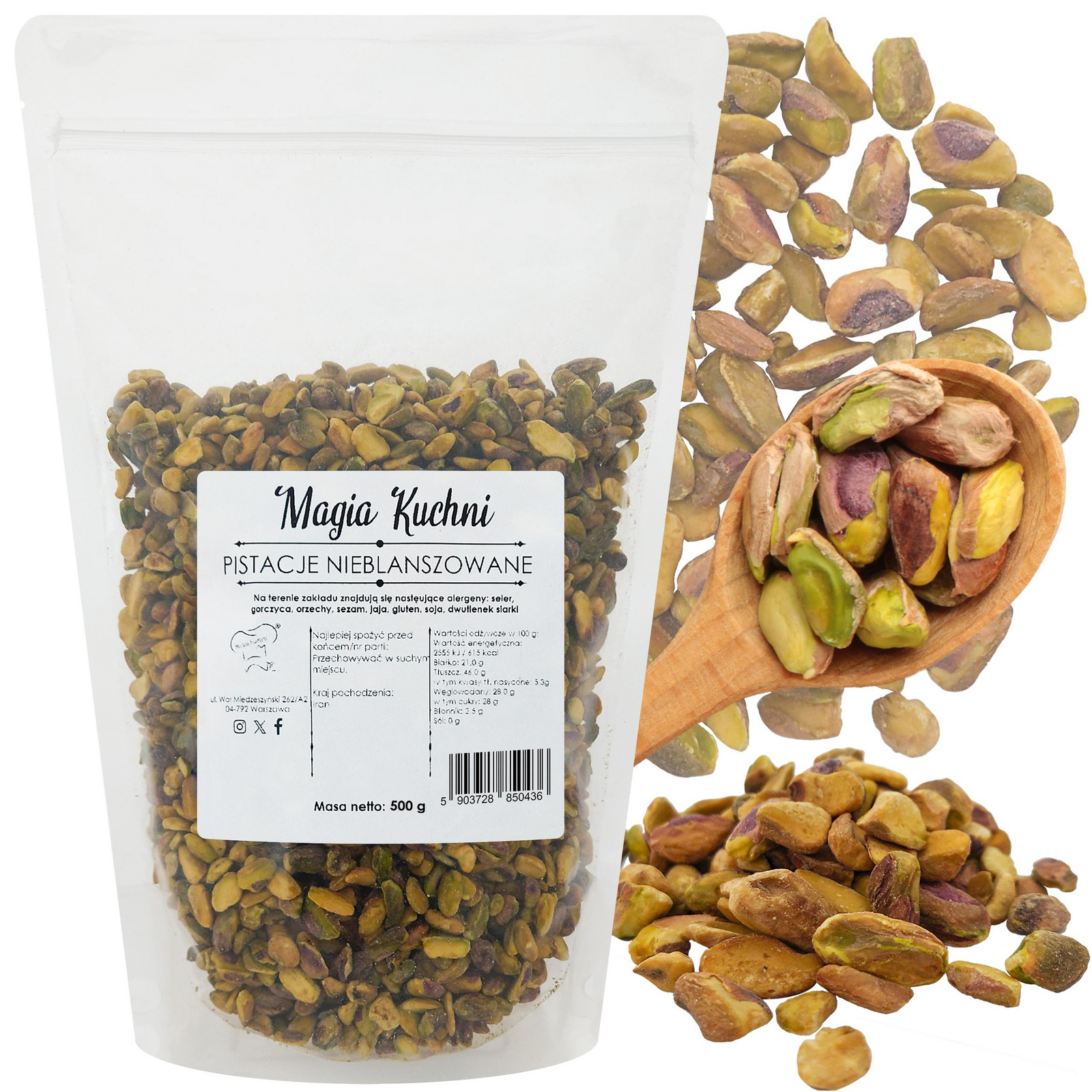 Pistácie Syrové Neblanšírované 500g Loupané Čerstvé