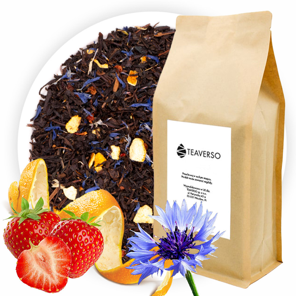 Čaj Černý Listový Madagaskar Jahoda Šalotka Porto Teaverso 1000G