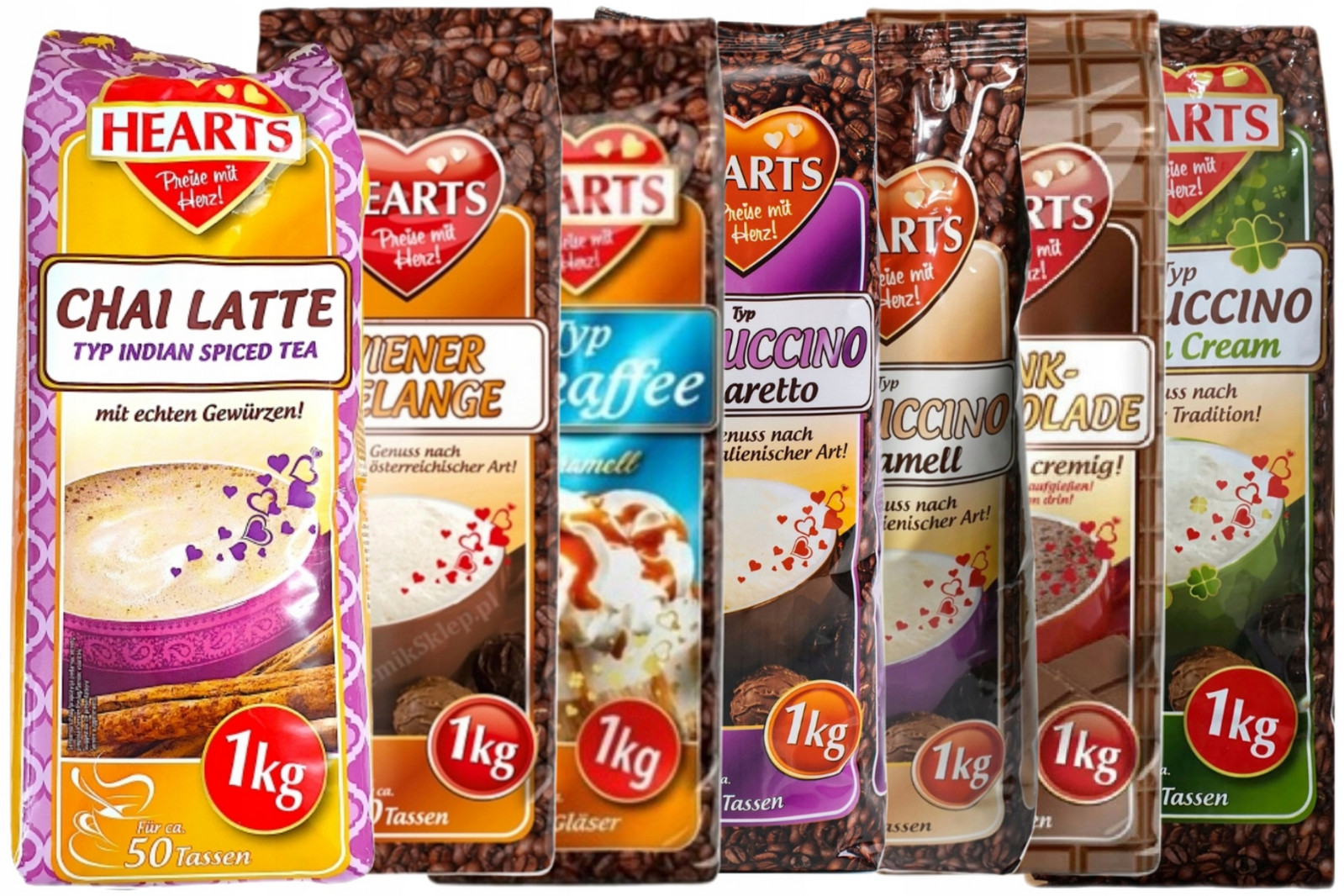 Káva cappuccino Hearts Amaretto 1 kg