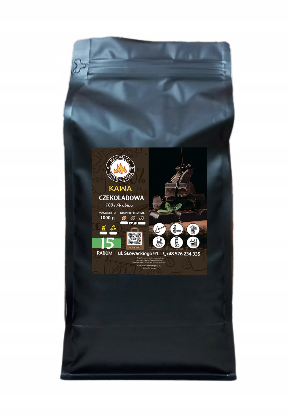 Příchuť Čokoládová káva 1000g Arabica 100%