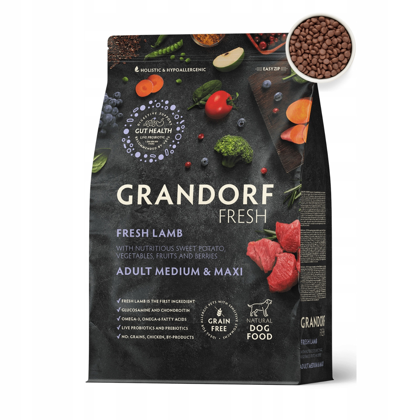 Grandorf Čerstvé jehněčí dospělá střední a maxi plemena 10 kg