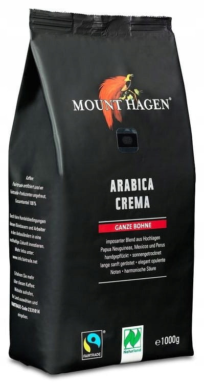 Káva zrnková arabica Crema Fair Trade Bio 1 kg M