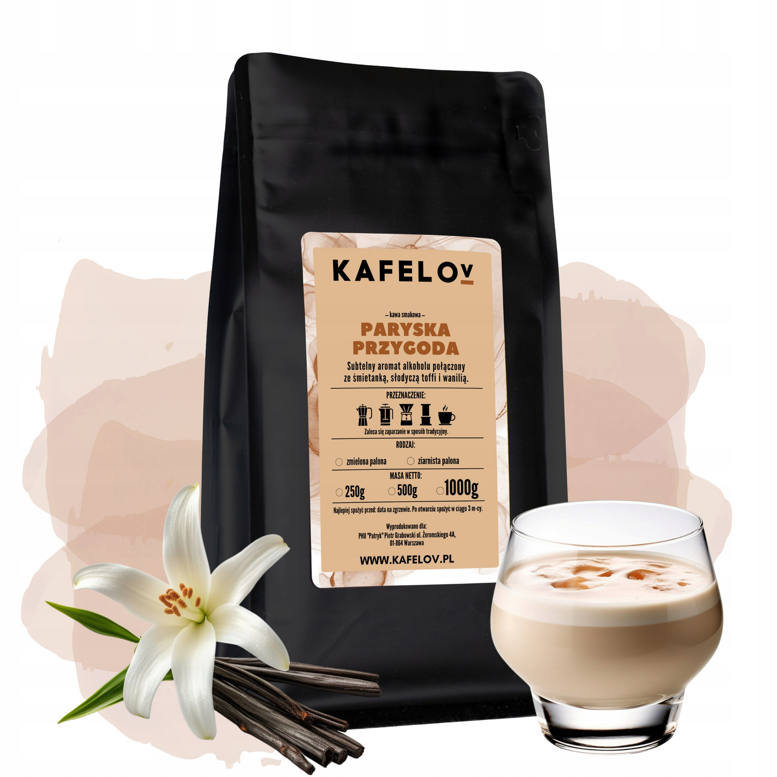 Káva Kafelov Paryska Příprava 1000g mletá