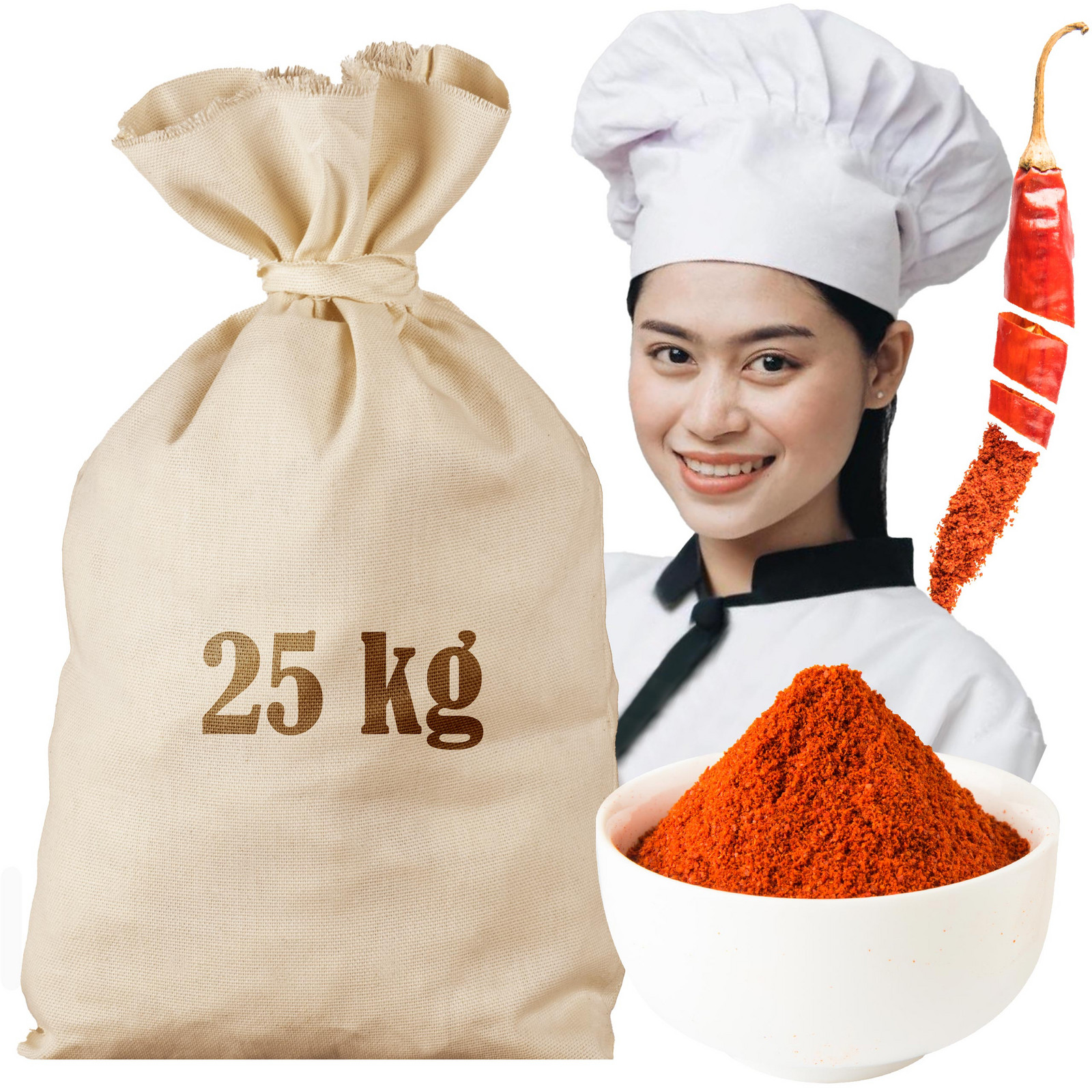 Chilli Papričky Mleté 25KG Sáček Velkoobchod