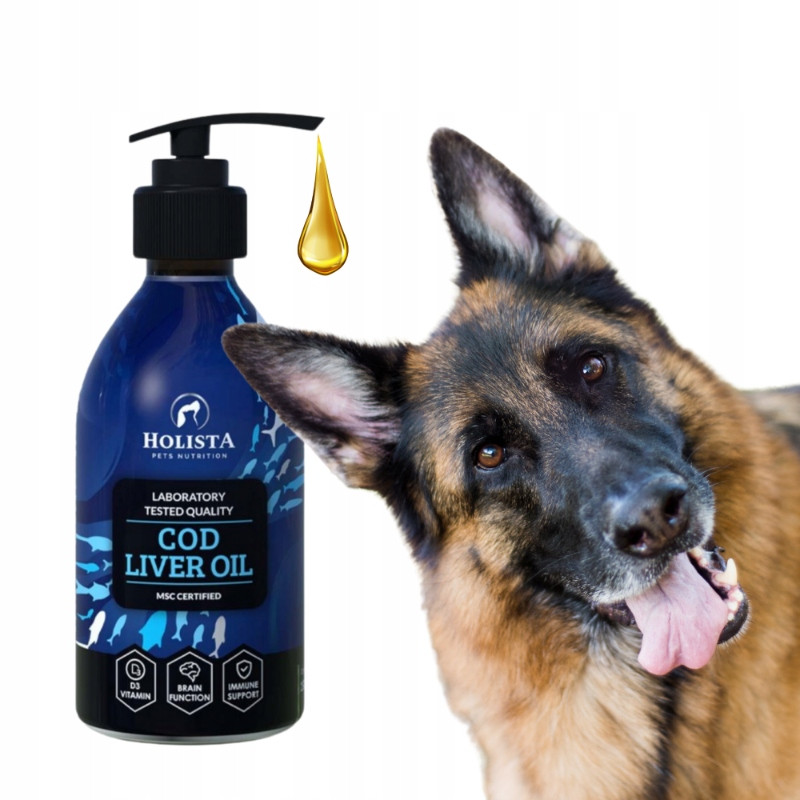 Holista Tran z tresky Bohatý na mastné kyseliny Epa a Dha Olej Oil 250 ml