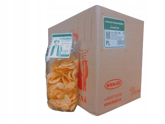 Cyrilovy Bramburky česnekové české chipsy 100 g Set 20 ks
