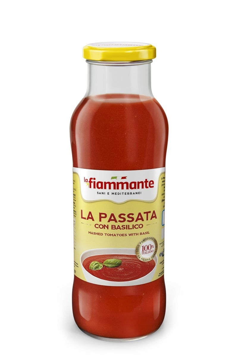 Sada 12 kusů rajčatového Passata s bazalkou La Fiammante 680 g
