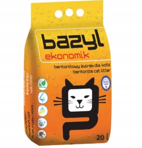 Bentonitové stelivo Bazyl 20 l Celpap