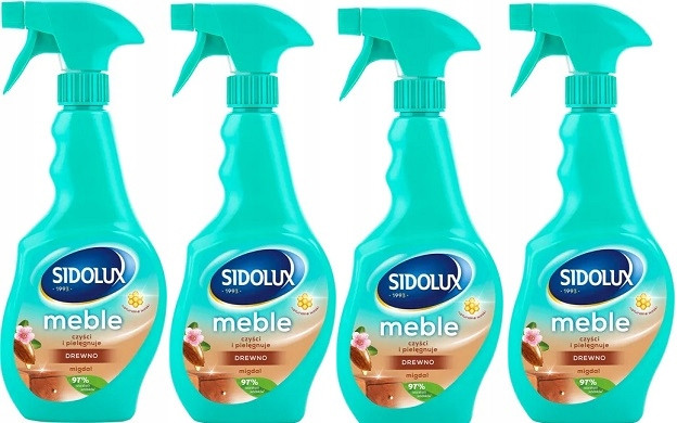 6xSIDOLUX Rozprašovač Na Nábytek Mandle 400ML