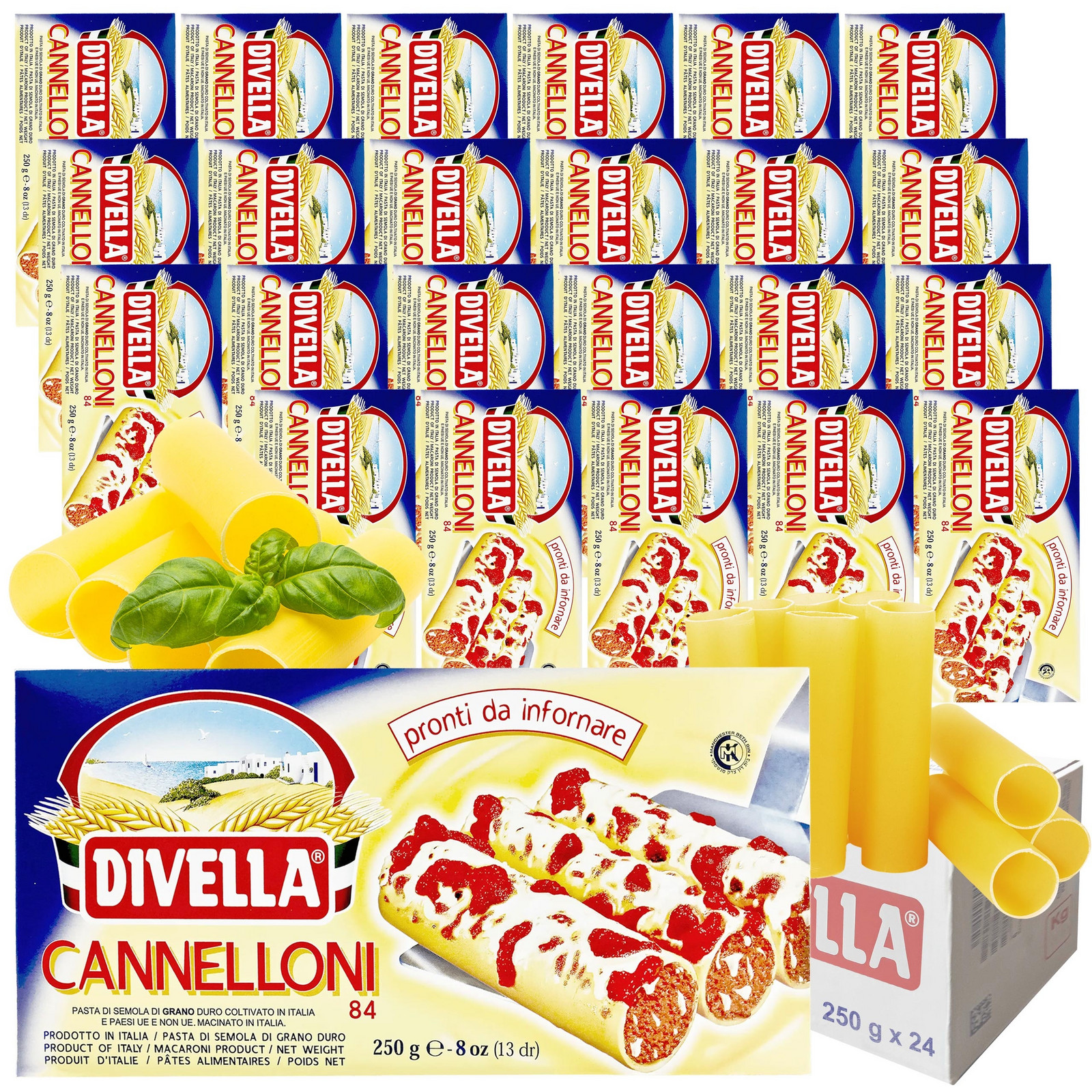 Těstoviny Cannelloni 250g Karton Silné Trubičky