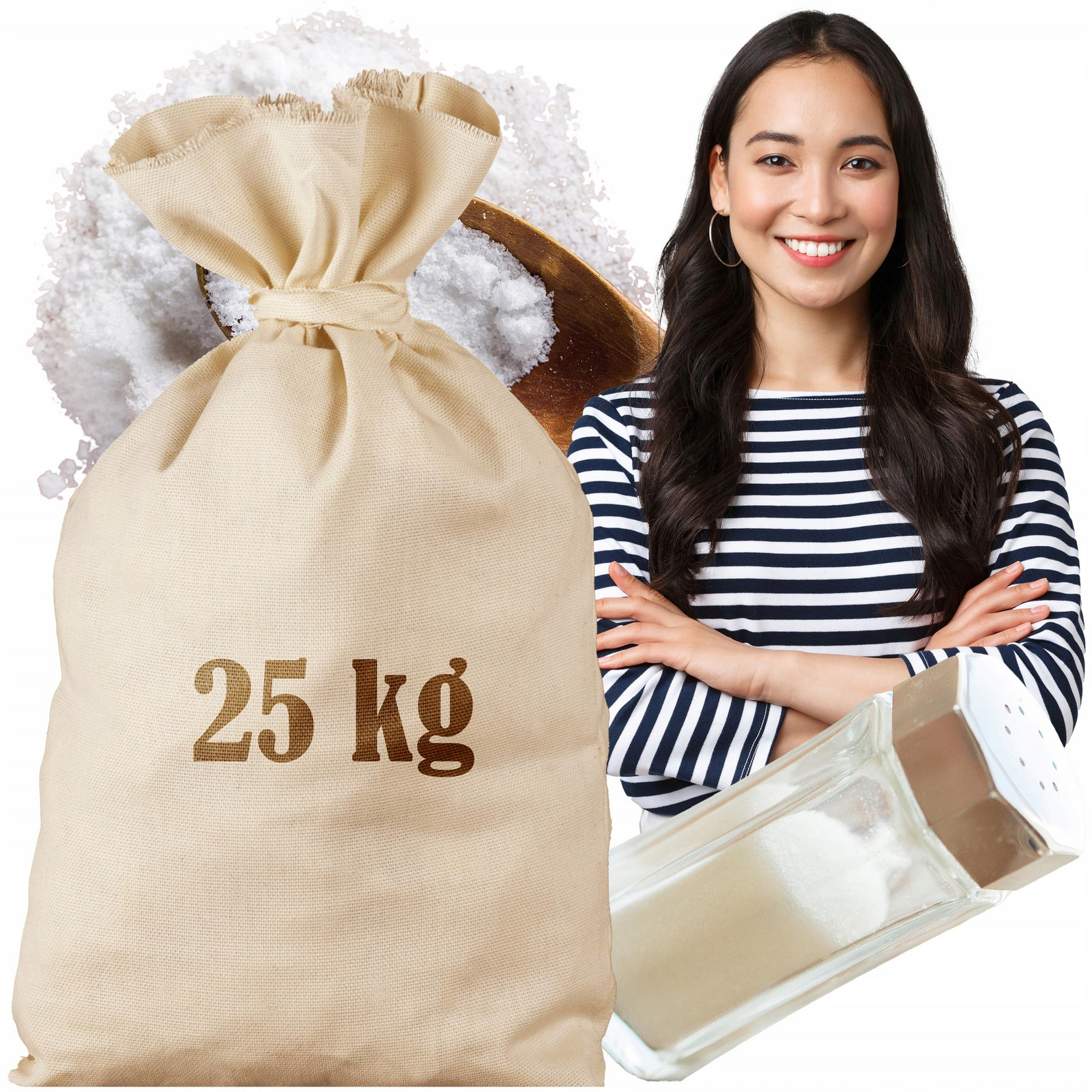 Sůl 25kg Potravinářský jemný Stolní kuchyňský sáček
