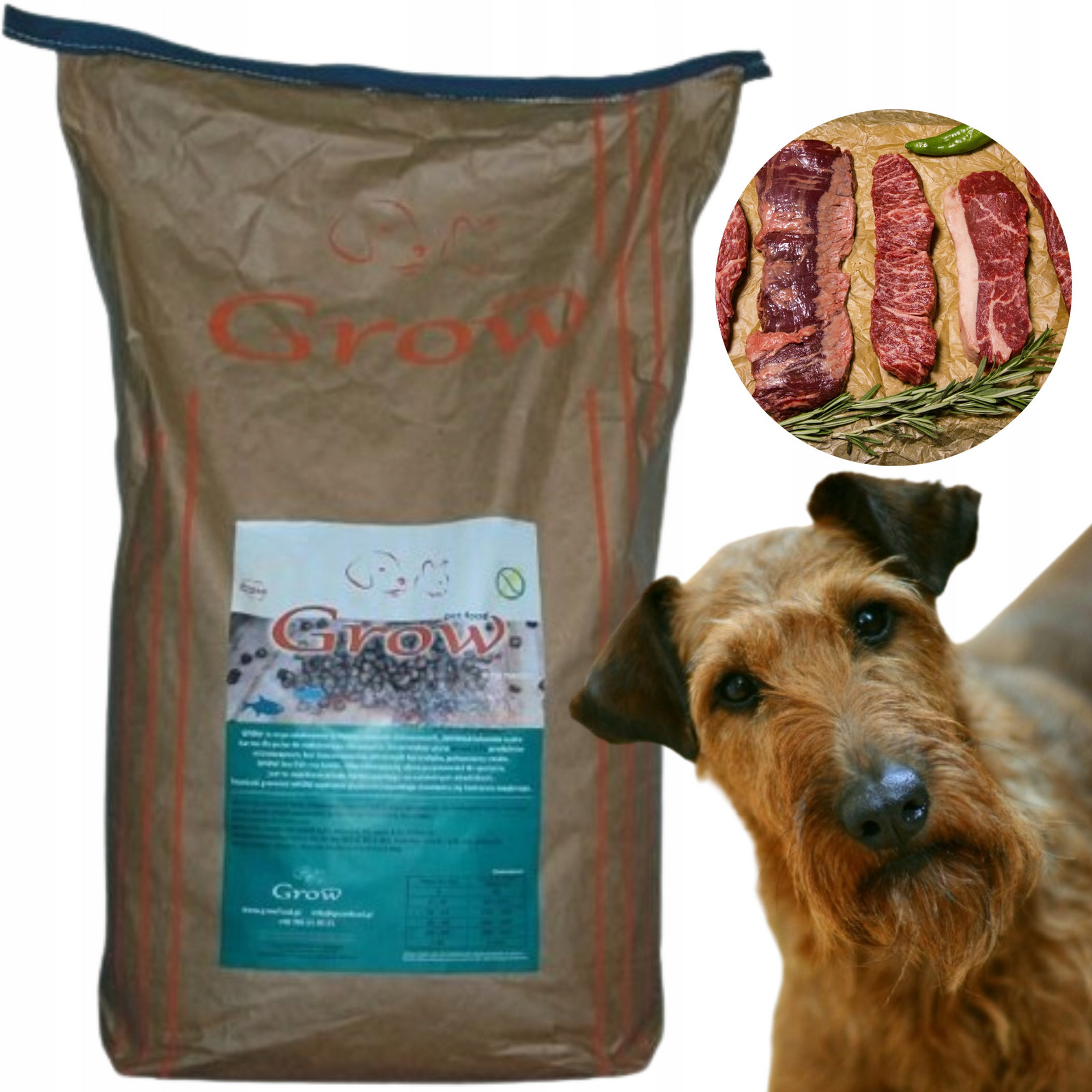 Grow Kachna S Rybou Dospělý L Hubertus Suché Krmivo pro psa Adult Dog 14 kg